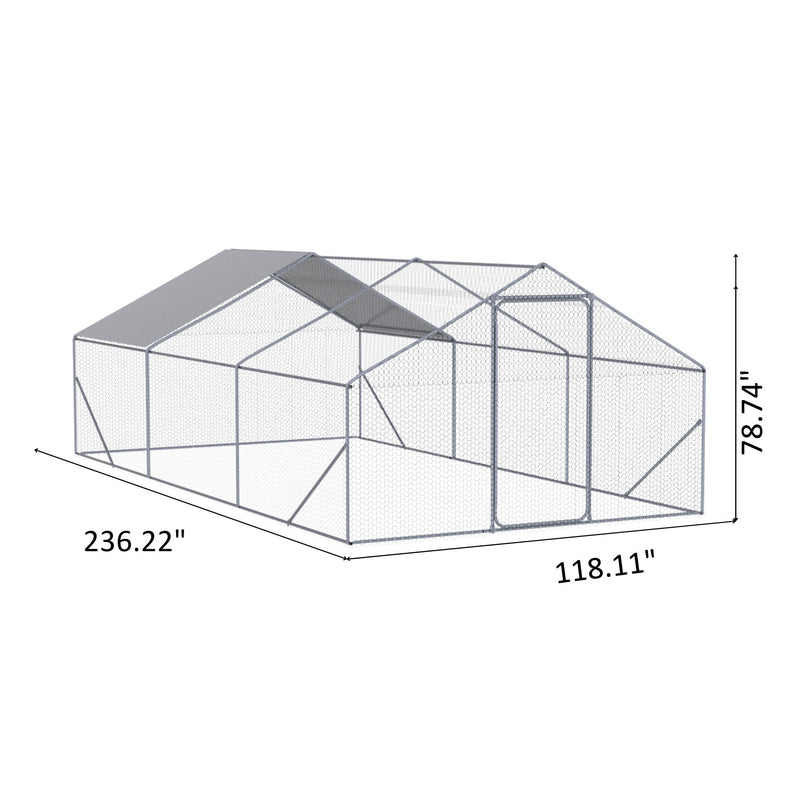 Outdoor Chicken Coop Metal Big Space