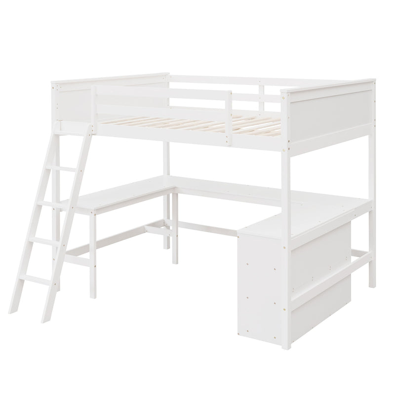 Loft Bed With Shelves With Desk