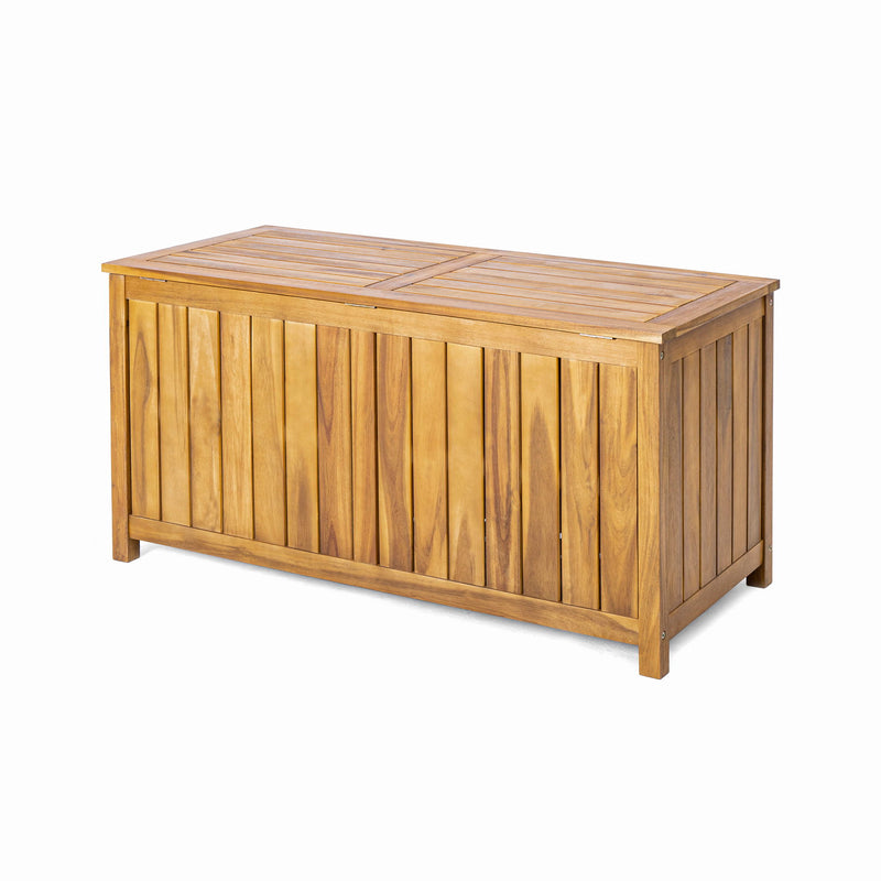 Portside - 100 Gallons Wood Deck Box - Teak