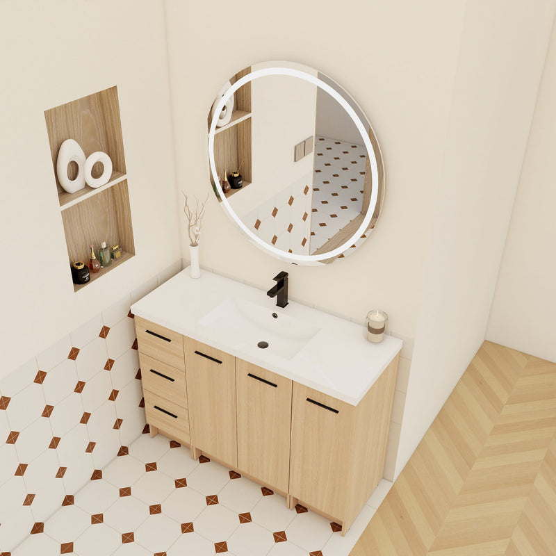 Floating Bathroom Vanity With Sink, Modular Cabinet