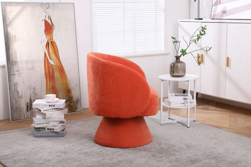 Swivel Accent Chair Armchair, Round Barrel Chair For Living Room Bedroom