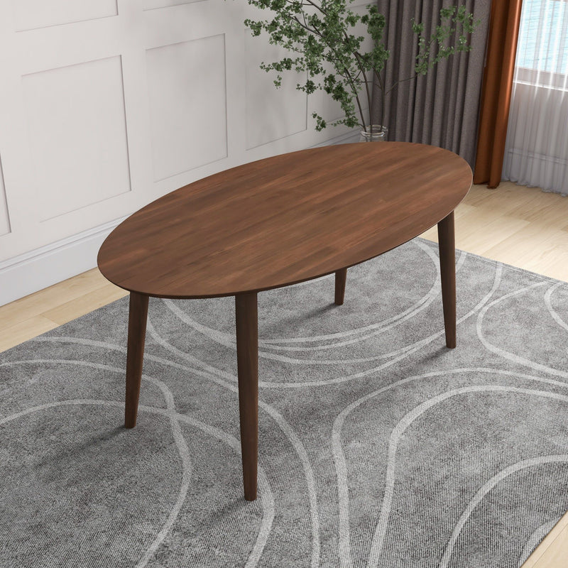 Ada - Mid-Century Modern Style Oval Dining Table