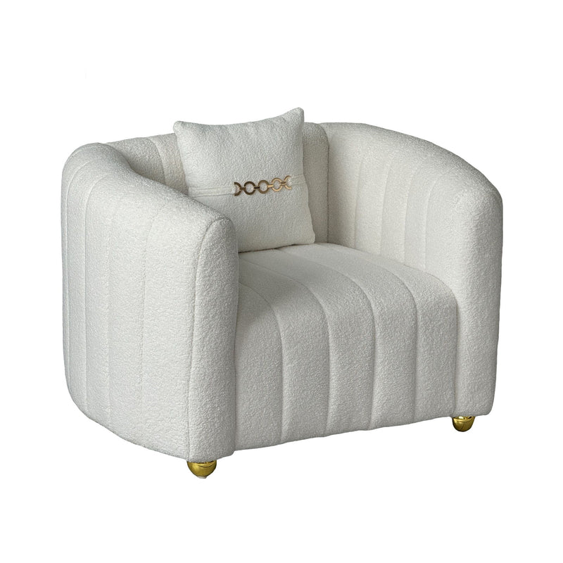 Single Sofa With High Resilience Foam