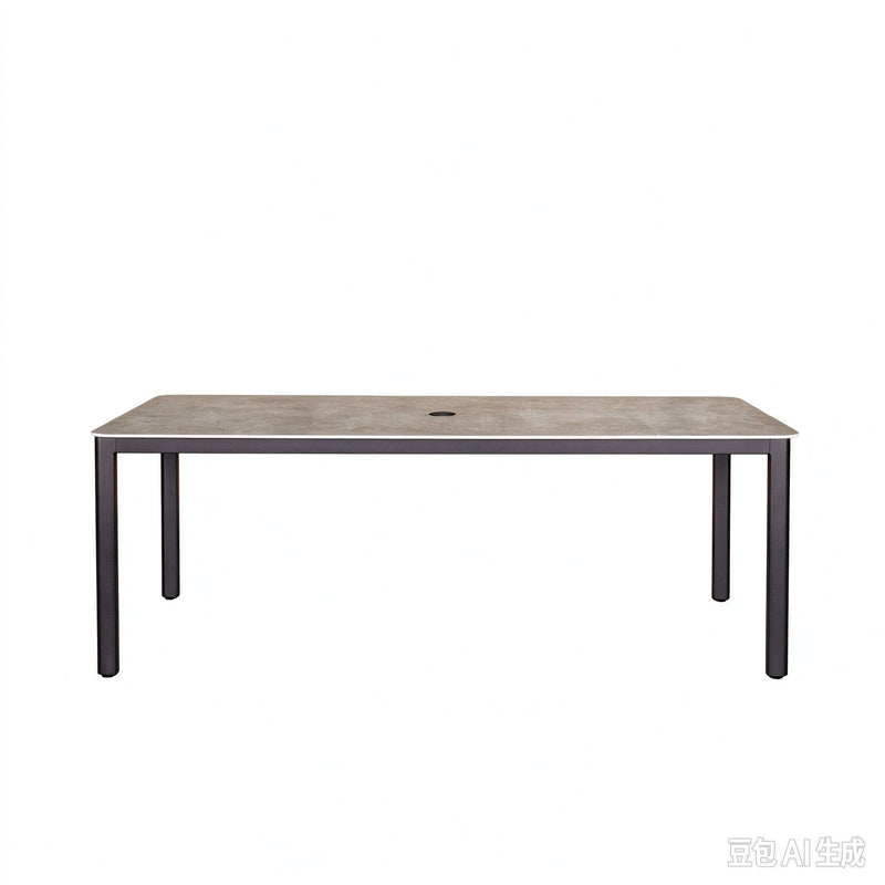 Verona - Dining Outdoor 7 Pieces Set - Dark Espresso / Gray / Off White