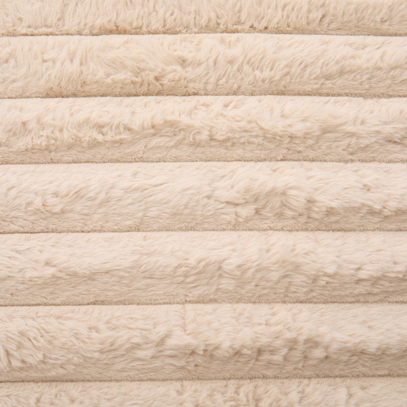 Plush Oversized Double Chaise Lounge Sofa Bed With USB Ports And Cup Holders