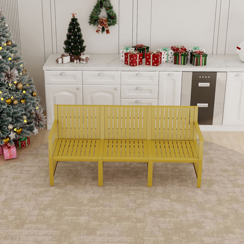 1 Piece Indoor / Outdoor 3 Seater Sofa, UV-Resistant, Waterproof And Durable