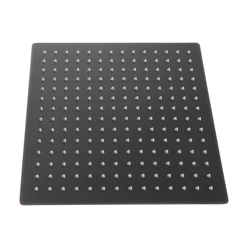 10" Square Rainfall Shower Head With Silicone Nozzle - Oil-Rubbed Bronze