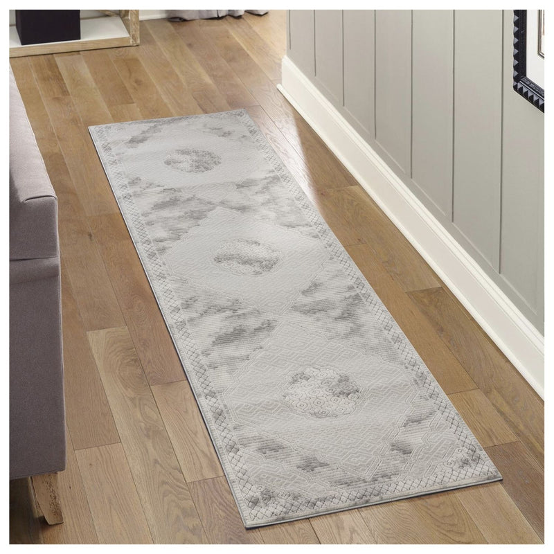 Geometrix - Medallion Rug With Geometric 3D Effect