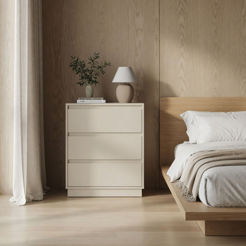 3 Drawer Nightstand, Bedroom Side Table