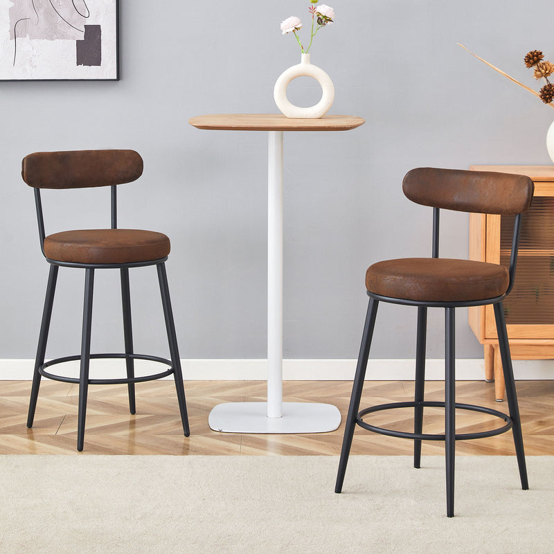 Fashionable Ergonomic High Legged Bar Chairs (Set of 2)