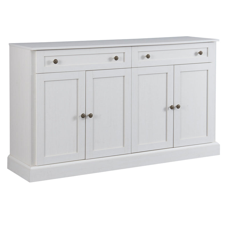 Kitchen Sideboard Storage Buffet Cabinet With 2 Drawers & 4 Doors Adjustable Shelves For Dining Room, Living Room