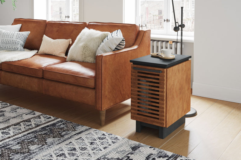 Chairside Table - Black / Bourbon