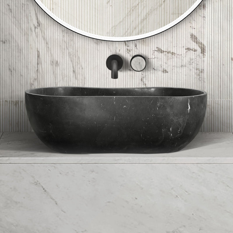 Bathroom Vessel Sink With Wavy Design
