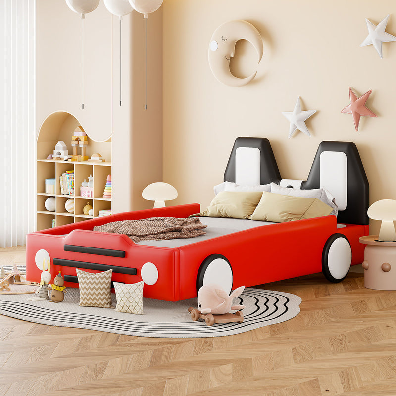 High Quality Race Car Shaped Platform Bed & Wheels