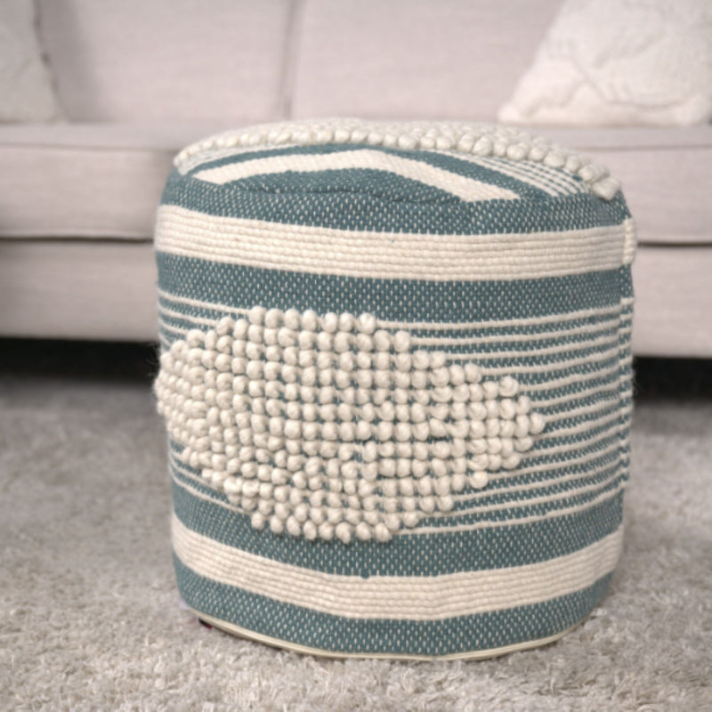 Diamond - Handcrafted Cylindrical Pouf