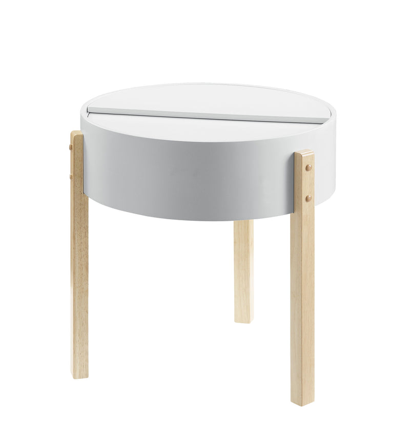 Bodfish - Round End Table - White