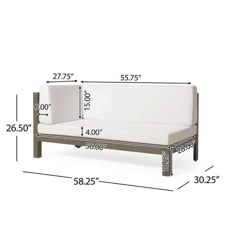 Brava - X Back Corner Bench