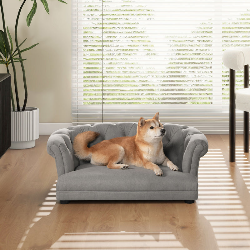 Kiki - Chesterfield Dog Sofa Bed Medium