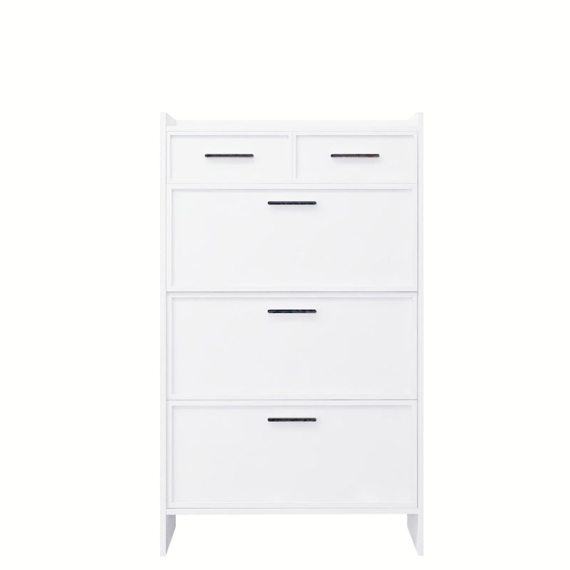 3 Doors Shoe Cabinet With 2 Drawers