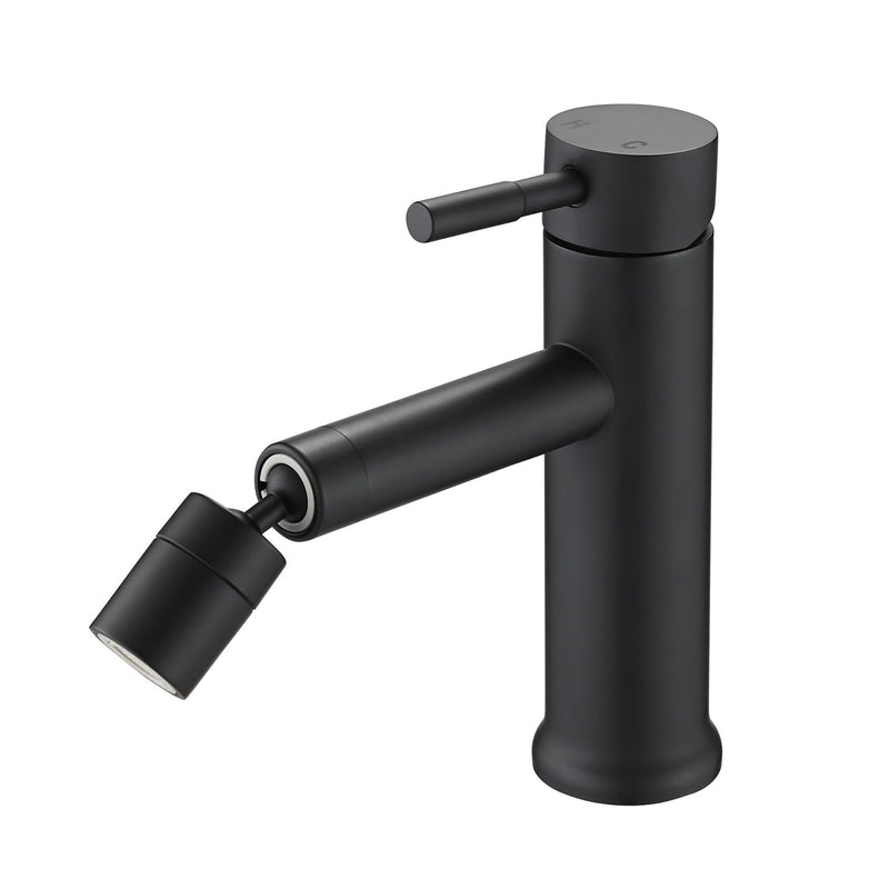 2 Mode Bathroom Faucet With 360 Degree Rotating Aerator For Sink