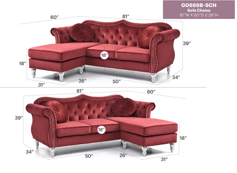 Hollywood - Sofa Chaise