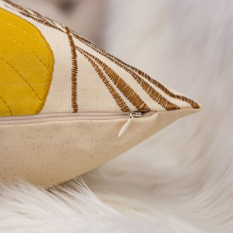 Autumn Vibes Leaf Accent Pillow