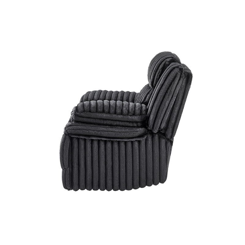 Winston - Power Recliner With LED Lighting - Black