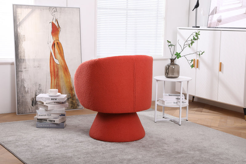 Swivel Accent Chair Armchair, Round Barrel Chair For Living Room Bedroom