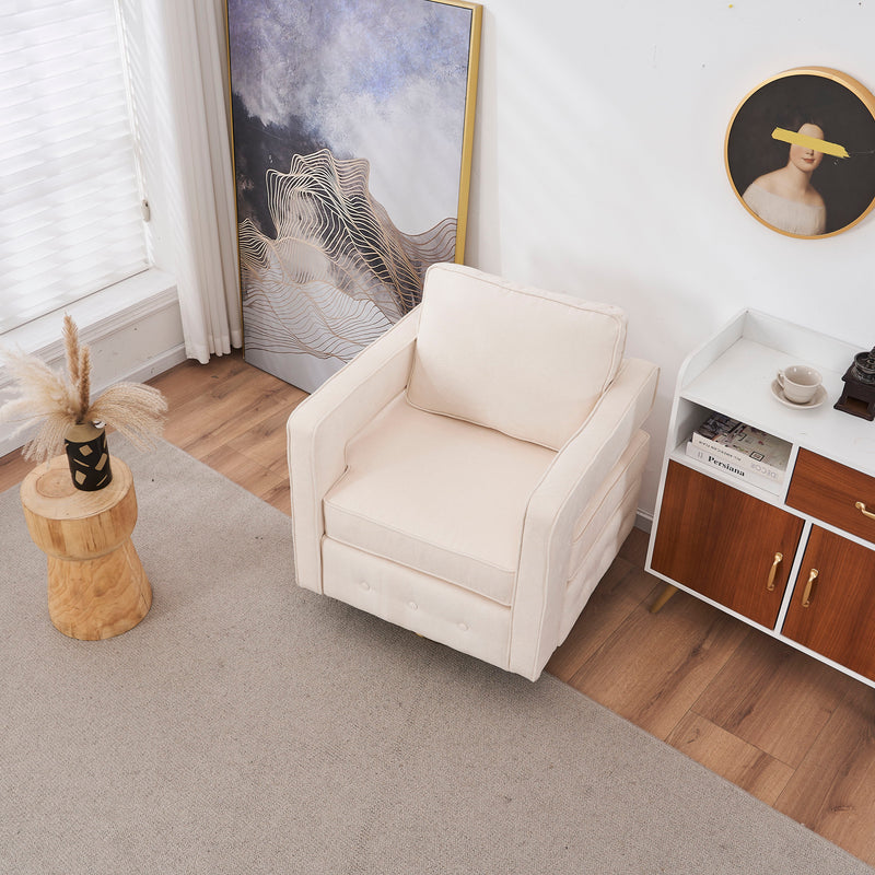 Swivel Barrel Chair 360 Degree Swivel Club Modern Accent Single Sofa Chair