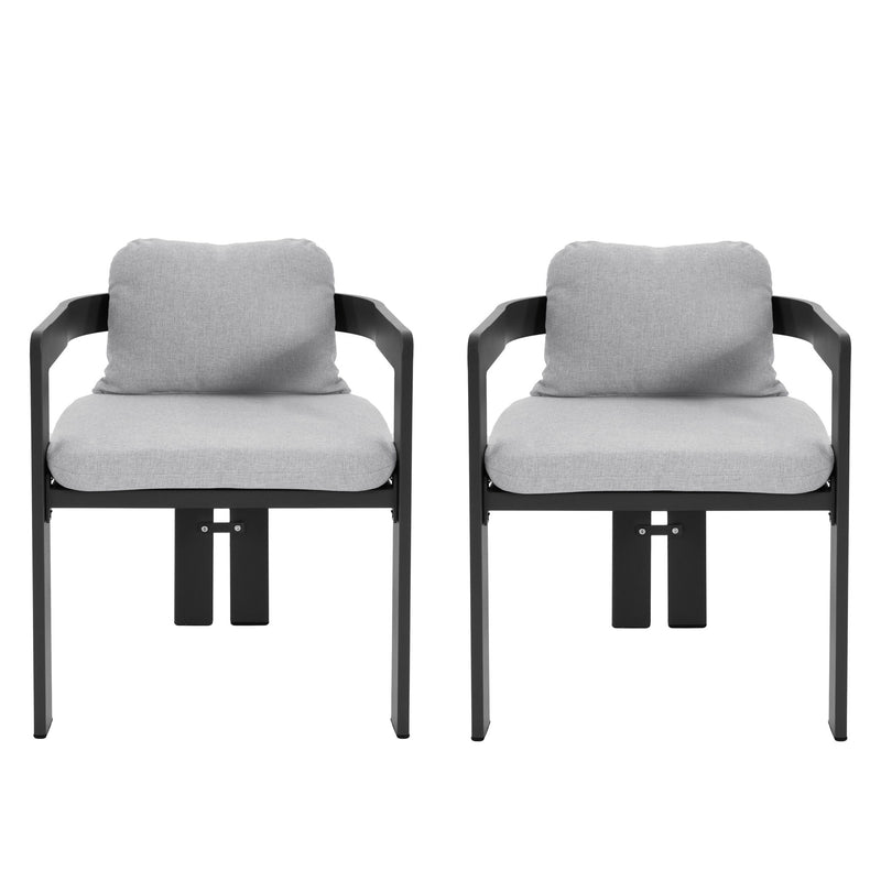 Pula - Patio Outdoor Aluminum Dining Chair (Set of 2)