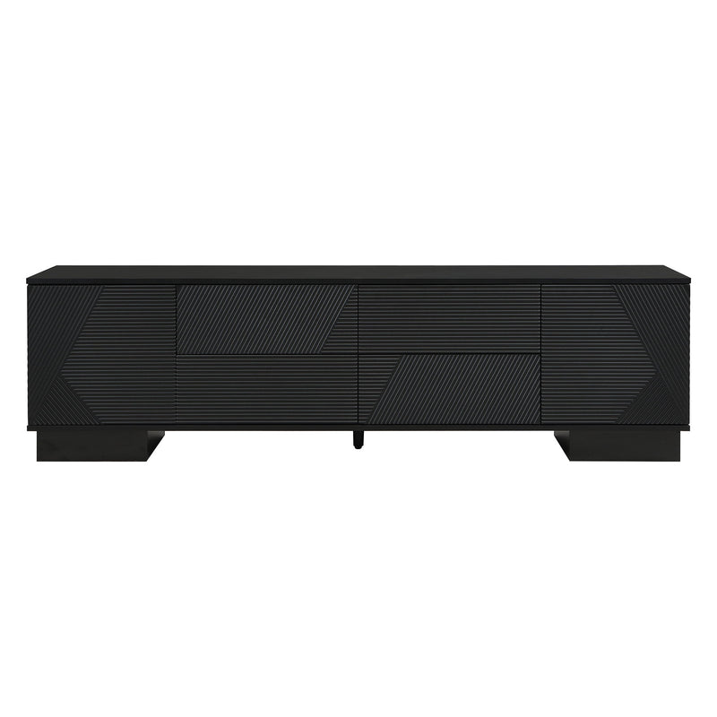 Modern TV Stand With Storage Cabinets, 4 Drawers