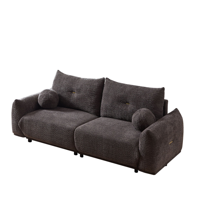 2 Seater Cushion Comfortable Sofas With 2 Cushions And 2 Ball Pillows