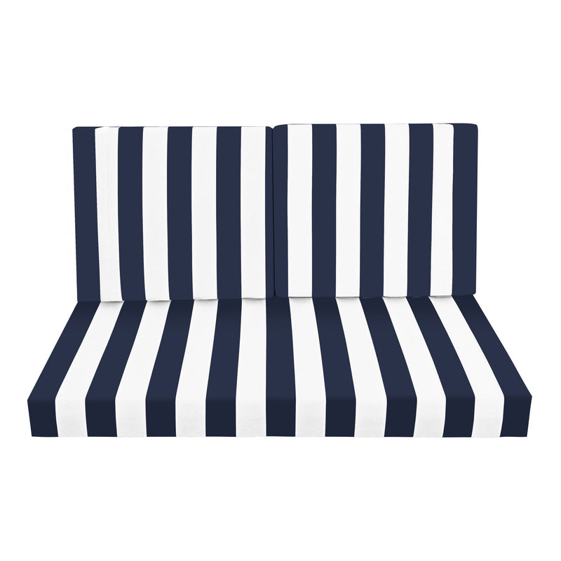 Outdoor Deep Seat Waterproof Replacement Patio Chair Cushions (Set of 2)