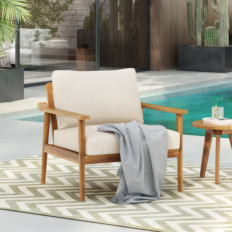 Modern Outdoor Lounge Chair With Cushions