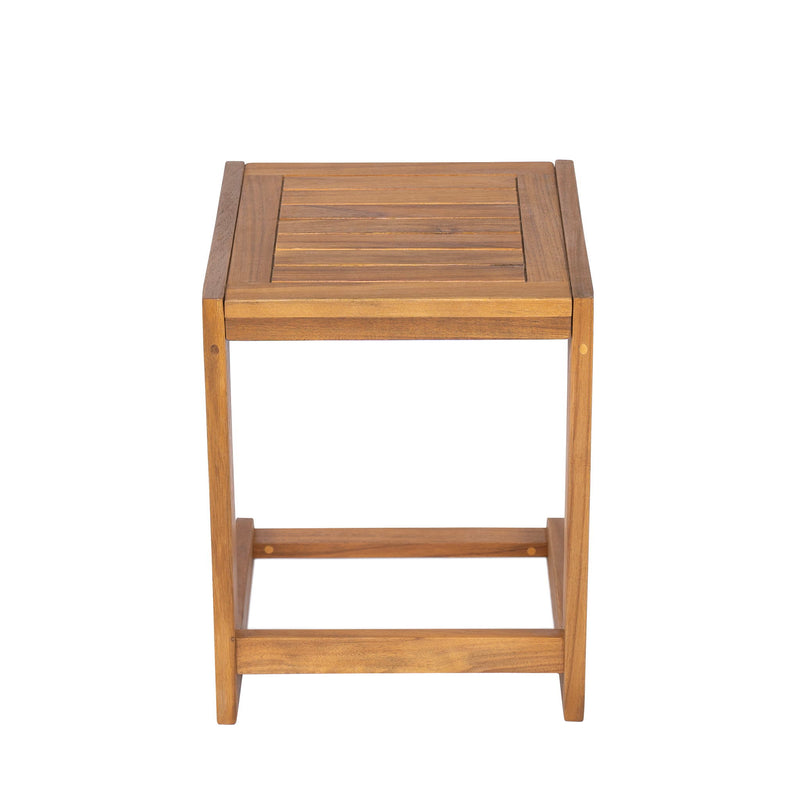 Ashwell - Acacia Wood Side Table - Teak