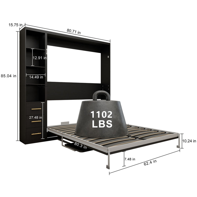 Multifunctional Vertical Murphy Wall Bed