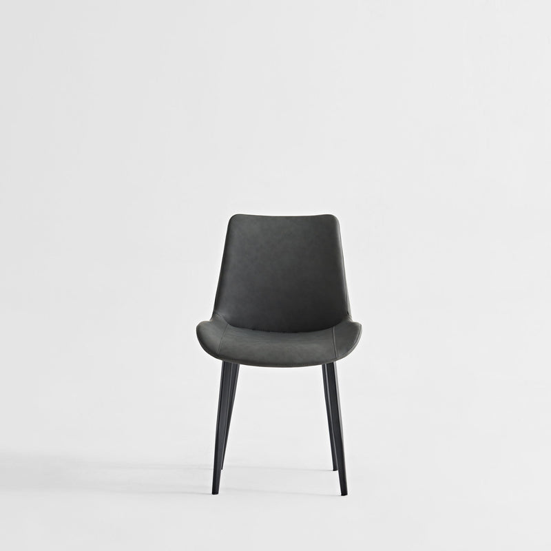 Dining Table Set, Chairs (Set of 2) - Gray