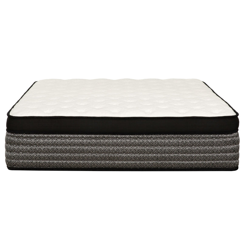 16" Premium Hybrid Mattress In A Box Plush Gel Memory Foam Top With Cooling Technology - Gray / White - Queen