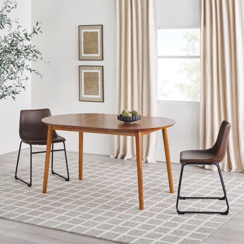 Damsel - Extension Dining Table With Removable Leaf - Caramel