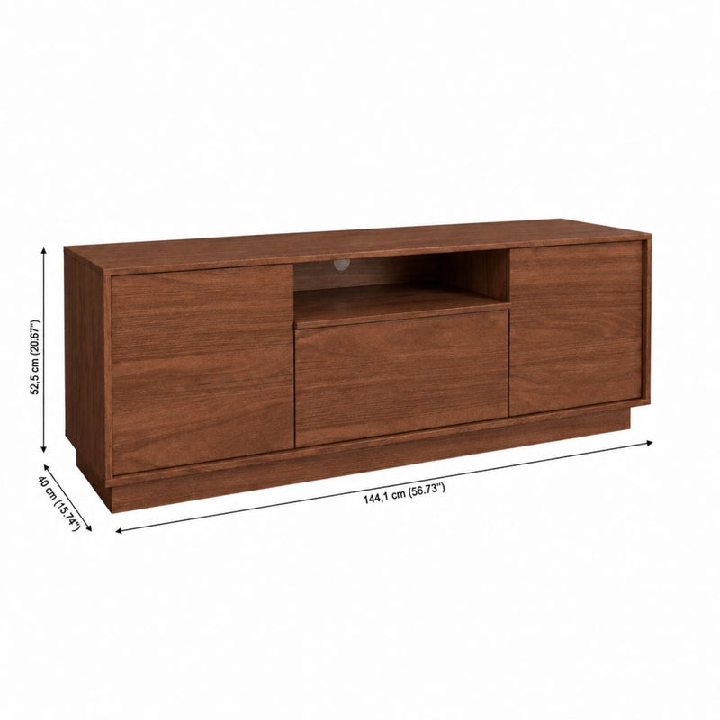 TV Stand For TVs Up To 65" With 2 Doors, 1 Drawer And 1 Open Shelf