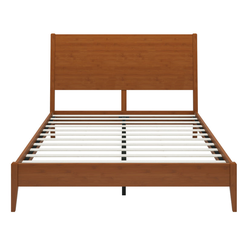 Modern Sled Platform Bed Frame With Slats
