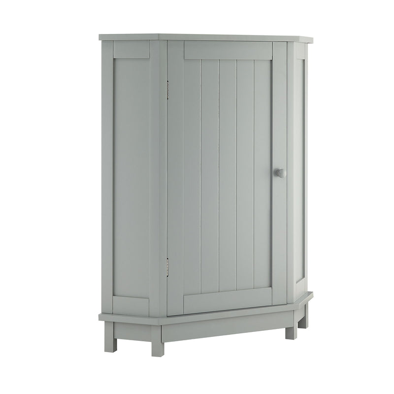Bathroom Cabinet Triangle Corner Storage Cabinet With Adjustable Shelf Modern Style
