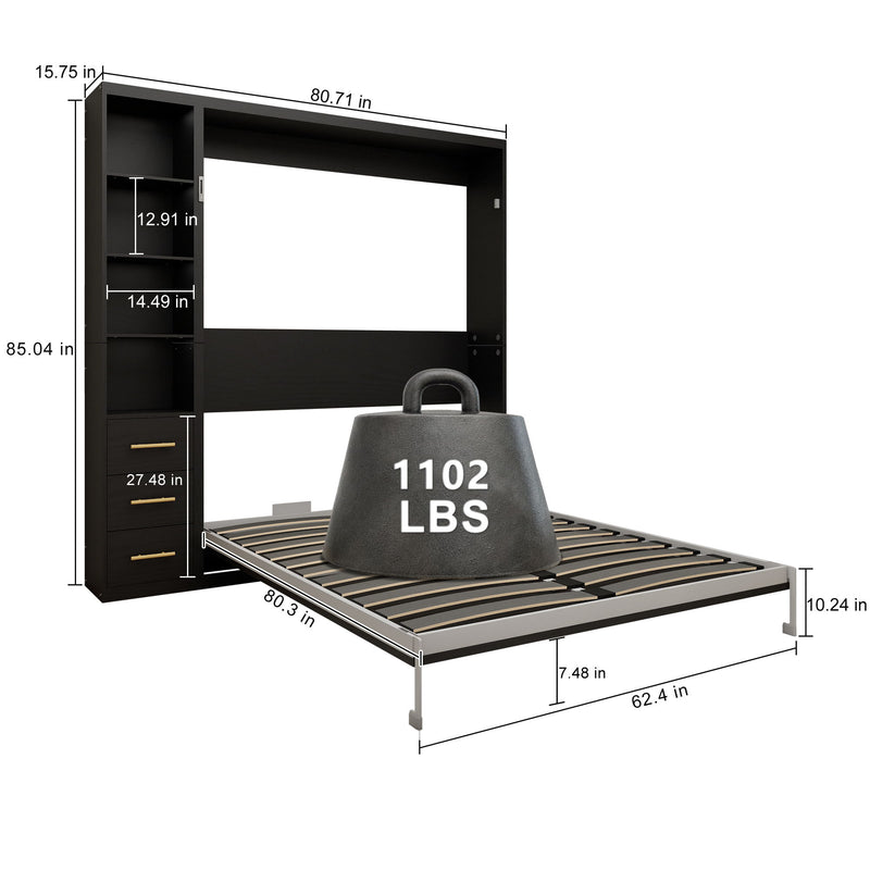 Multifunctional Vertical Murphy Wall Bed
