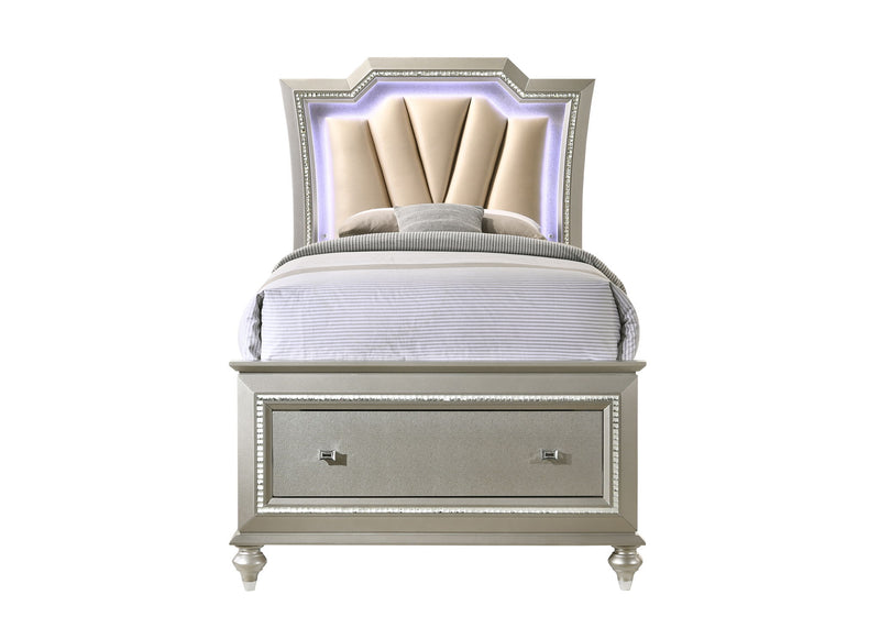 Kaitlyn - Bed With LED & Storage