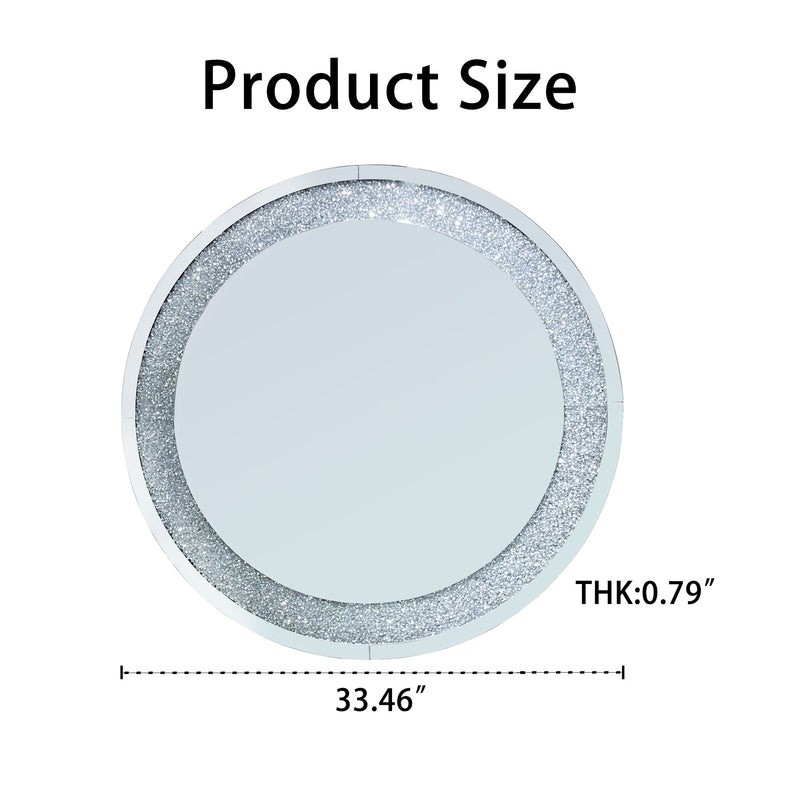 Round Wall Mirror - Silver