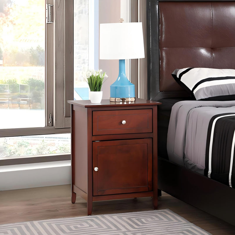Transitional Nightstand - Cherry