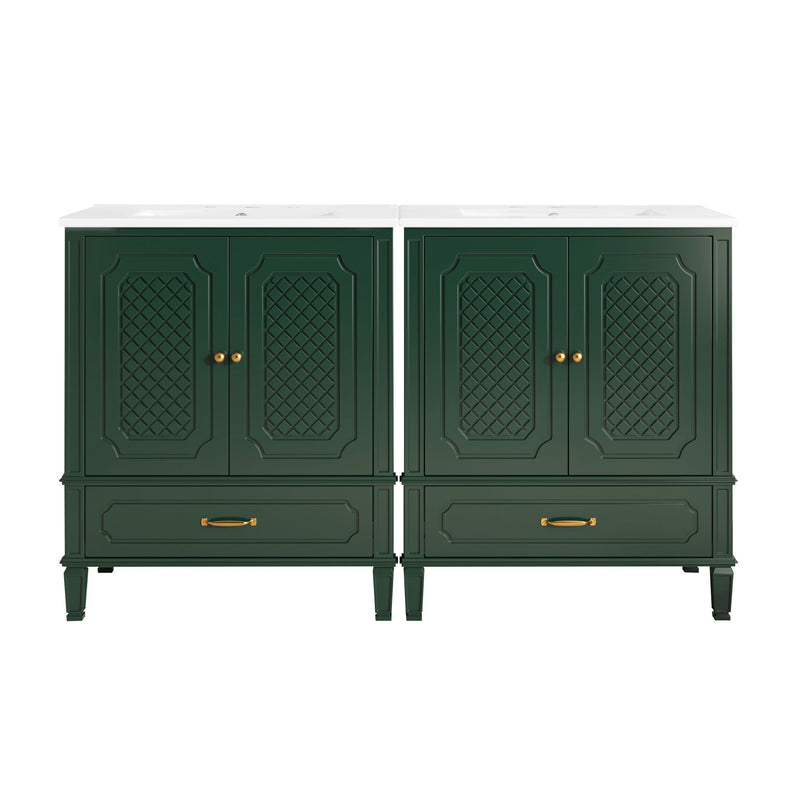 Bathroom Vanity With Sink, Soft Closing Door, Multi Functional Storage