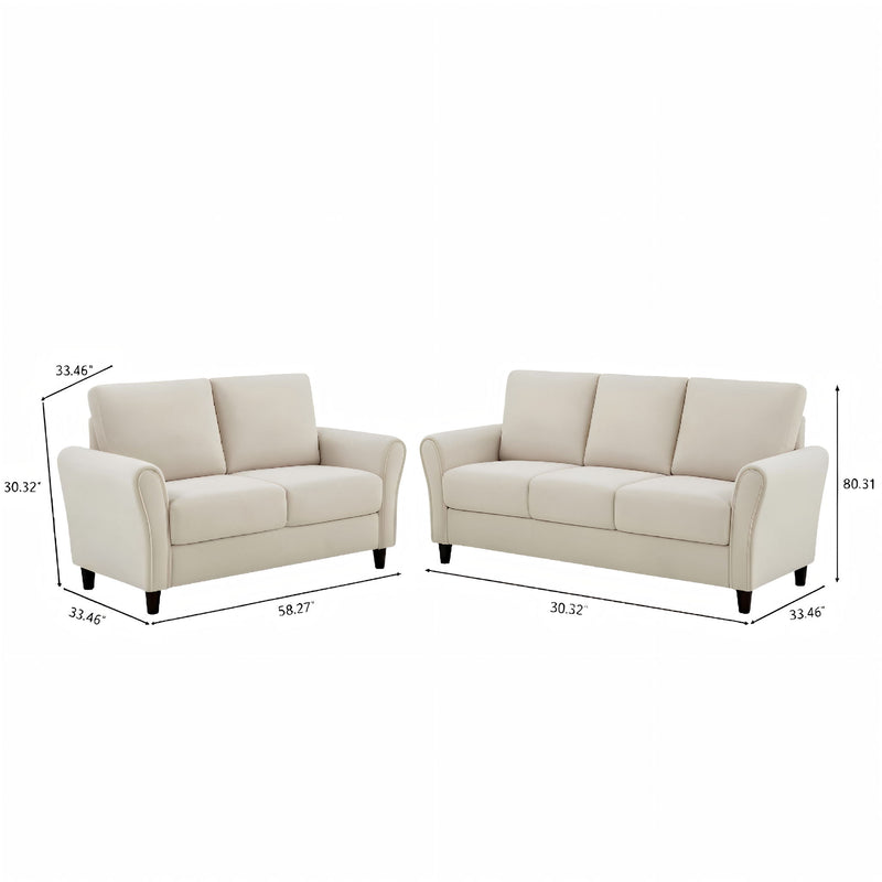 Patricia - 2 Piece Sofa Set