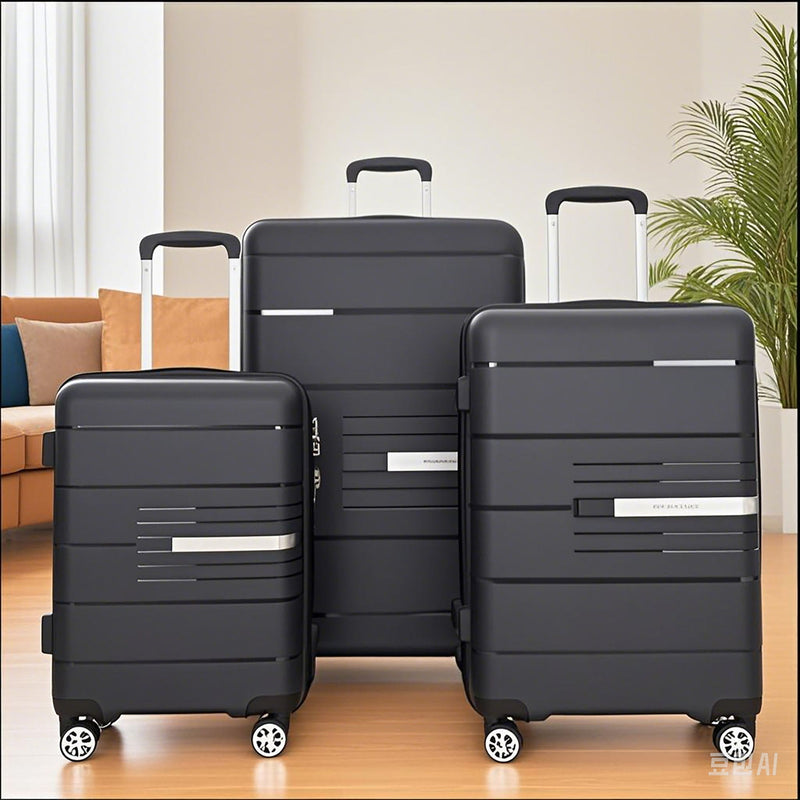 Hardshell Suitcase Double Spinner Wheels Luggage Sets, Lightweight With Tsa Lock, 3 Piece Set