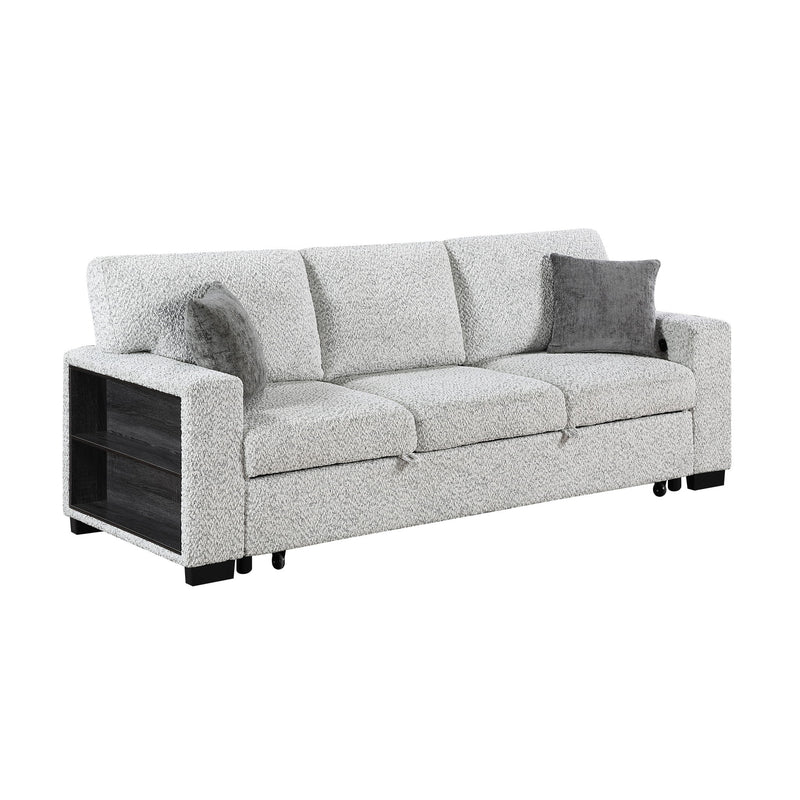 Prato - Sofa With Pull Out Sleeper And USB - Gray